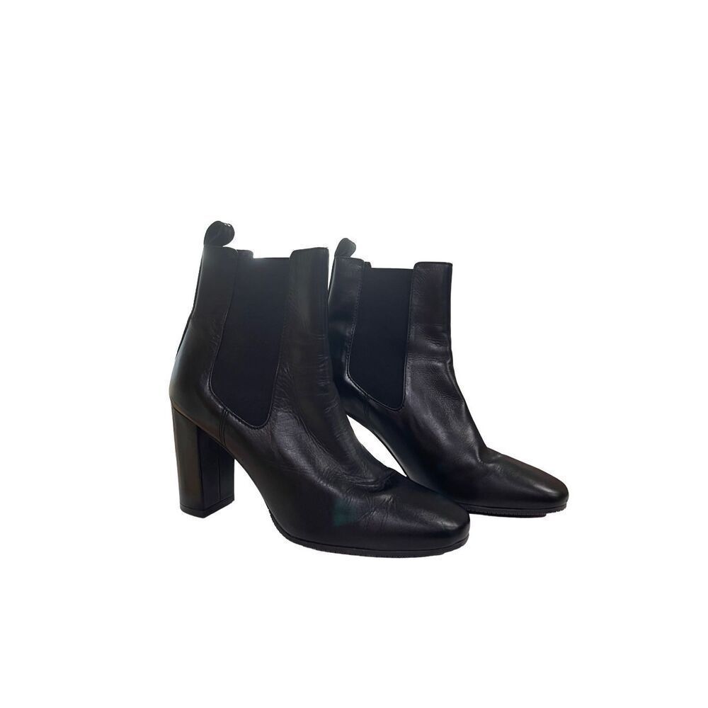Stuart weitzman leather slip on bootie size 8